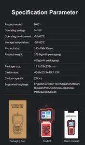 OBD2 Scanner Check Engine Light Car Code Reader Clear Error Codes ABS SRS Sas etc Full Vehicle System Diagnostics Tool - Image 6