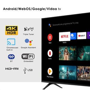 Factory OEM 4K LED Smart TV 32" Pulgadas Android TV High Definition HTV 43" 50" 55" 65" Television - Image 4