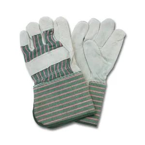 Split Cow Leather Work Gloves - Image 4