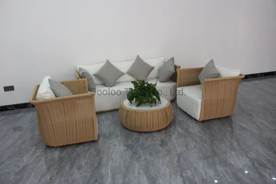 All Weather PE Rattan Wicker Outdoor Furniture Leisure Sectional Sofa - Image 1