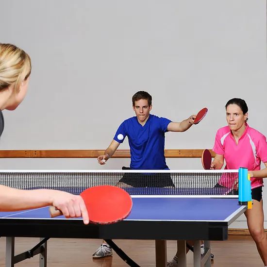Table Tennis Rackets Set with Training Adjustable Extending Net - Image 6