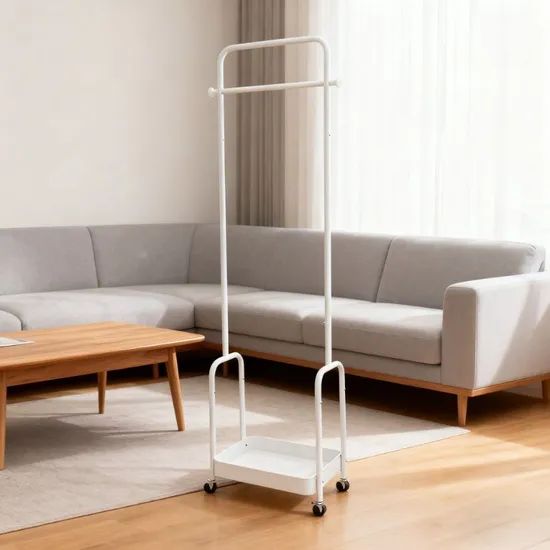 No Drill Coat Rack Practical Rental Home Storage Organizer Color White Style Modern N.W. 2.05 Kg G.W. 2.45 Kg CTN 1 - Image 4