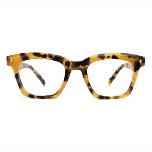 Retro Style Square Fashionable Glasses Acetate Optical Eyewear Frame - Image 1
