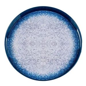 Extra Sturdy Deep Blue Color PP Material Plastic Disposable High-End Serving Tray - Image 4