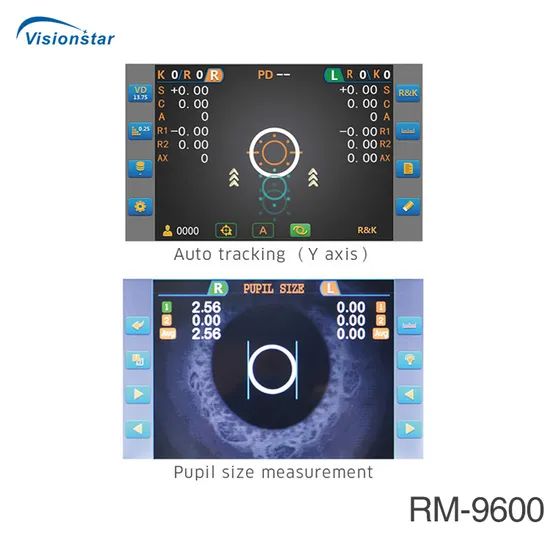 Best Price Optical Instrument Auto Refractometer RM-9600 Group All Trademark VSO Certification CE Model NO. RM-9600 Axis - Image 5