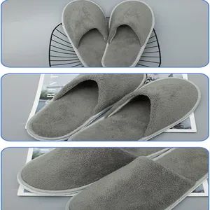 Custom Disposable Hotel SPA Soft Coral Fleece Slippers Size Medium Model NO. 1 Origin China Type Slipper Feature Soft Thickness - Image 5