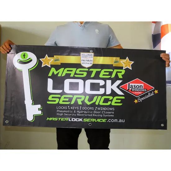 New Type Outdoor Hanging Mesh Banner Advertising Hanging Perforated PVC Vinyl Mesh Banner - Image 6