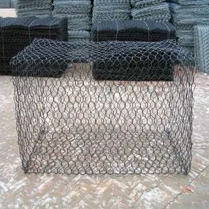 Buy Black Gabion Baskets for Erosion Control Origin China Width 1000 mm Height 1000 mm Technics Woven Tie Wire 2.2 mm HS Code 73144100 - Image 3
