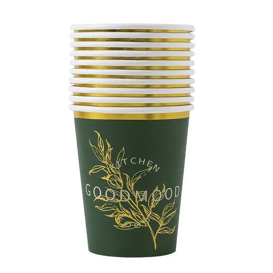 Wholesale Cup Multi Customized Logo Paper Cup Disposable Paper Single Wall Cup - Image 4