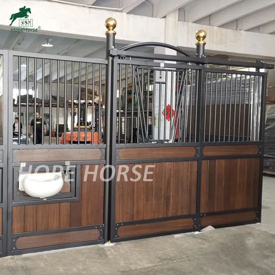 Safe and Permanent Galvanized Horse Stable Panel Stall Horse Stall Equipment - Image 6