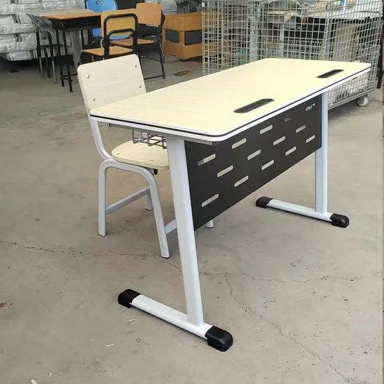 Steel Movable Computer Desk with Wheels for Office Conference Training Home Hotels - Image 1