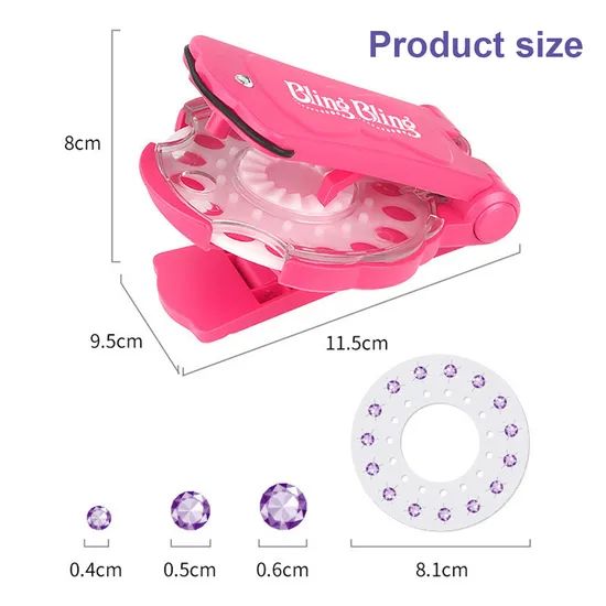 Girls Toy Shiny Magic Nail Rig Hair Patch Rig DIY Hair Tools - Image 4
