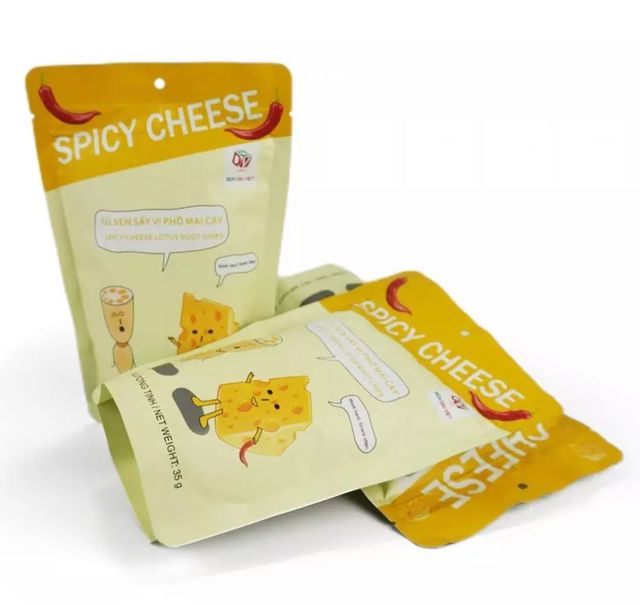 Taste Delicious Crispy ISO Certificate Carton Package Customized ODM/OEM Vietnam snacks Spicy Cheese Lotus Root - Image 4