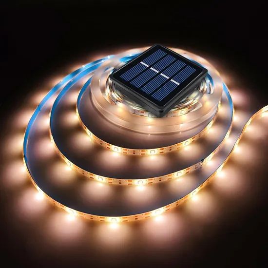 Solar Fairy Rope Lights, Cold White LED String Lights for Pathway, Porch, Christmas Tree - Image 4