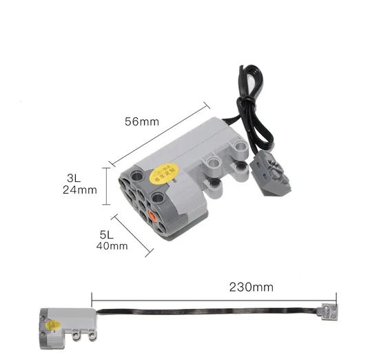 Technical Parts Servo -Motor Multi Power Functions Tool PF Model Sets Building Blocks Compatible All Brands 88004 Motor - Image 3