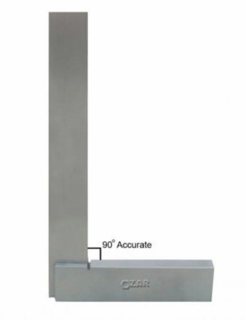 Ozar Engineers Precisions Square, For Measurement Brand Ozar Shape L Shaped Cat No ASS-5550 Material Ground Steel Effective Blade Length - Image 1