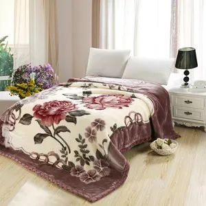 Luxury Faux Fur Soft Thick Faux Rabbit Fur Striped Throw Blanket - Image 5