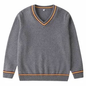 Factory Customized African Nigeria Navy Blue High School Uniforms Primary School Sweater - Image 2