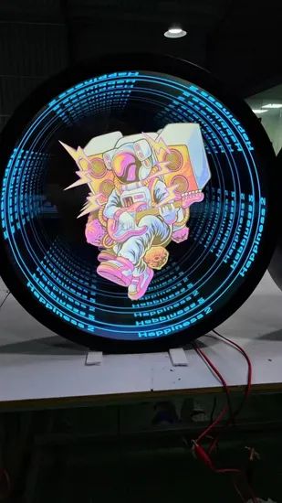 3D Infinity LED Neon Sign Illuminated Tunnel Mirror Light for Retail - Image 3