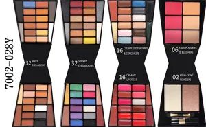 Makeup 64 Color Eye Shadow16 Color Lipstick Cream 2 Color Highlight 6 Color Blush Powder Makeup Box - Image 2