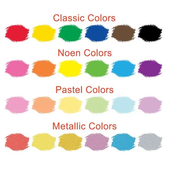 24 Color Kid Friendly Drawing Tools Quick Dry Paint Stick - Image 6