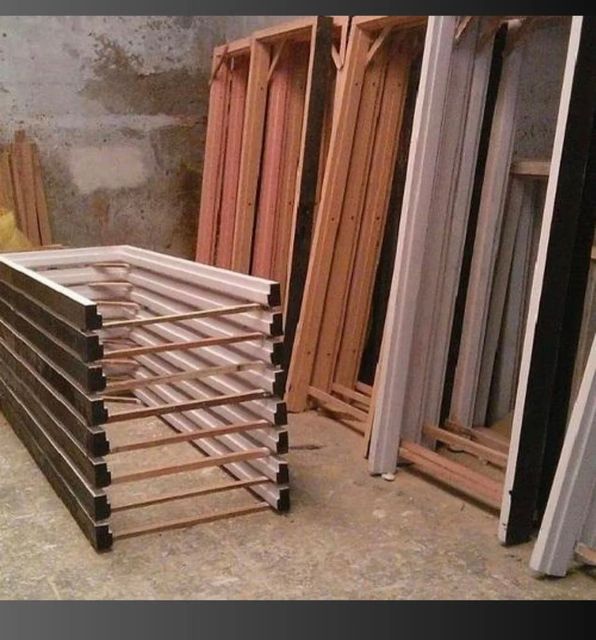 Wooden Chaukhat And Windows Wood Type A Color Brown Height 7 Feet Wood Species Sal Finish Door Farem Shape Rectangular I Deal In New - Image 6