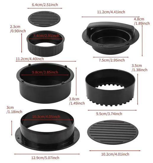 Non-Stick Plastic Manual Beef and Vegetable Burger Machine Mold, Meat Burger Press, Poultry Barbecue Tools, Steak Burger Press, Pie Machine - Image 6