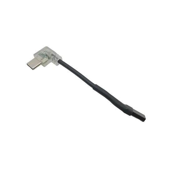 Angled Low Profile USB Micro Cable for Mobile Devices Jacket PVC Larkat Dwc Color Black Shielding Braid Trademark ESTAR Private Mold - Image 6