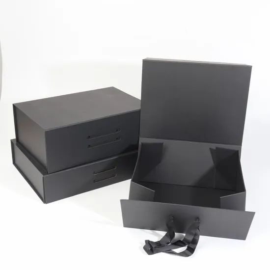 Custom Foam Black Cardboard Book Magnet Key Luxury Packaging Paper Box - Image 3