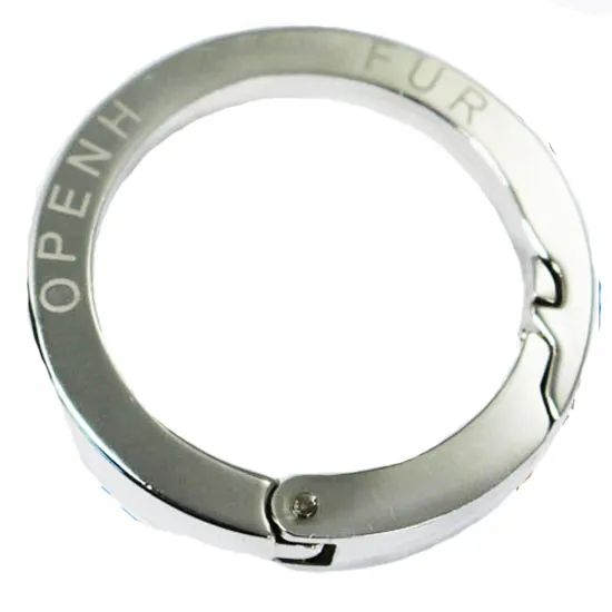 Small Size Round Shape Cheap Carabiner Metal Snap Hook Logo Custom Color Silver Condition New OEM/ODM Accepted Special Snap - Image 4
