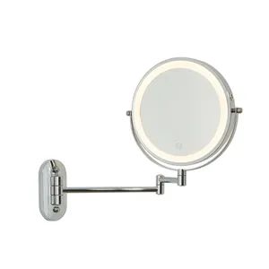 Touch Screen Smart Sensor Bathroom Portable LED Illuminated Make up Mirror Lights - Image 2