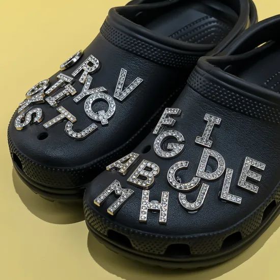 Wholesale New Arrival Custom Metal Bling Letters Shoe Decorations - Image 1