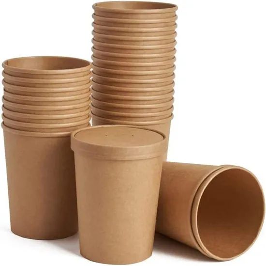 Takeaway Fast Food Paper Packaging Salad Bowl Lunch Box Restaurant Disposable Containers - Image 5