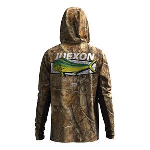 Camo Printed Hunting Fishing Hoodie Men UPF 50 Waterproof Breathable Full Coverage Face Mask Moisture Wicking Tactical Outdoor - Image 5