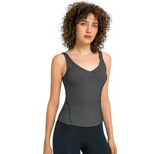 Xsunwing Wholesale Market Sport Suit Apparel Fashion Clothes Womens Workout Crop Tank Tops Sports Gym Wear - Image 3