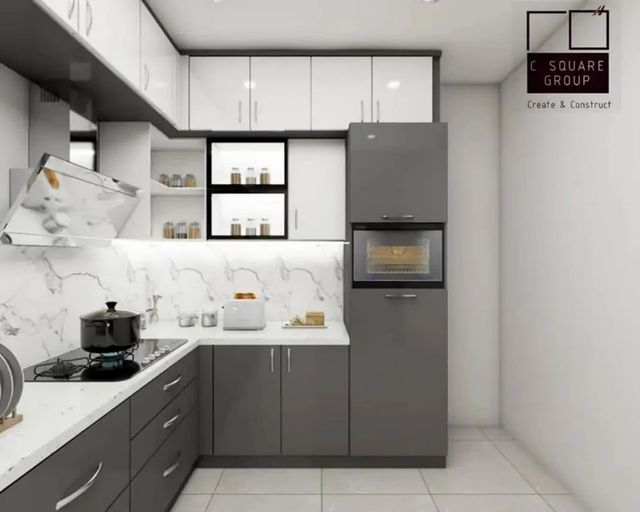 Mirror finish acrylic Modular Kitchen Material Wooden Appearance Modern Door Finishing Acrylic Finish Type Powder - Image 4