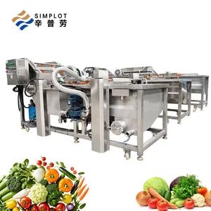 Commercial Large Capacity Bubble Washing Machine Fruit Vegetable Seafood Processing Line Equipment - Image 5