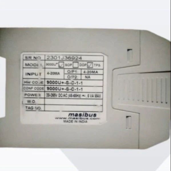 4mA Masibus 9000U+ Signal Isolator Current Rating 4mA Space Occupation Compact Noise Rejection Ratio Higher Signal Isolation Type 4 - Image 2
