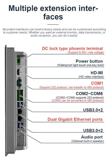 15 Inch Desktop Computer Industrial Tablet PC Capacitive Touch Screen Industrial Control Computer N2840 - Image 6