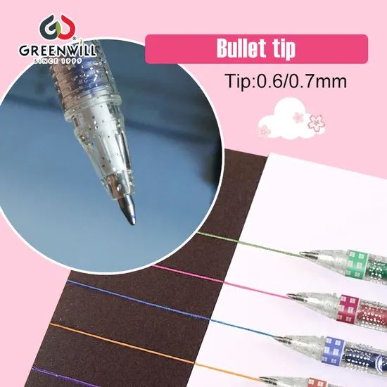 12 Colorful Glitter Gel Pens for Creative Note Taking (GKP202206) - Image 6