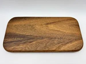 Versatile Acacia Wood Serving Tray with Customized Resin Patterns - Image 1