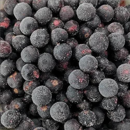 Frozen Blackcurrant Fruit Size 8-16mm Style FROZEN Address CHINA Weight (kg) 10 Packaging Bulk Content FROZEN Ingredients - Image 1