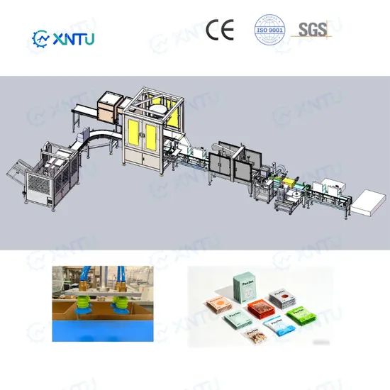 Automatic 3-Axis Robot Arm Carton Case Packing Machine Top Load Parallel Robotic Case Packer for Soft-Bags and Pouches - Image 1