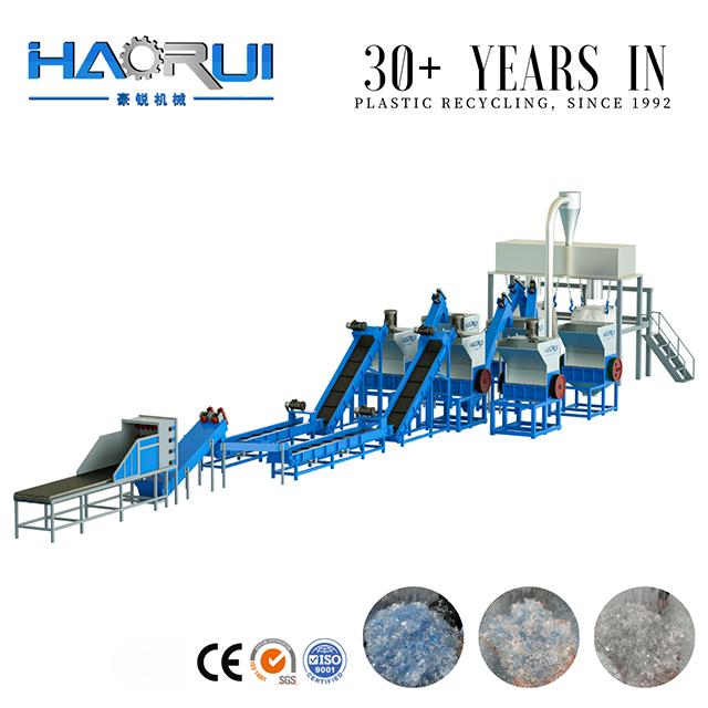 Automatic 500-6000kg/h Fibre Grade PET Bottle Washing Recycling Line in Plastic Plant - Image 6