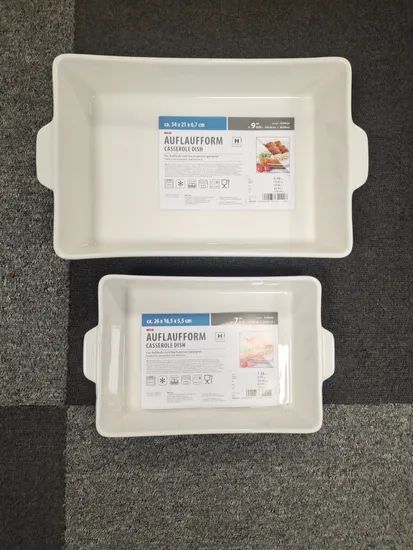 Porcelain Kitchen Oven Nonstick Deep Tray Serving Bakeware Ceramic Rectangular Baking Dishes Pans - Image 5