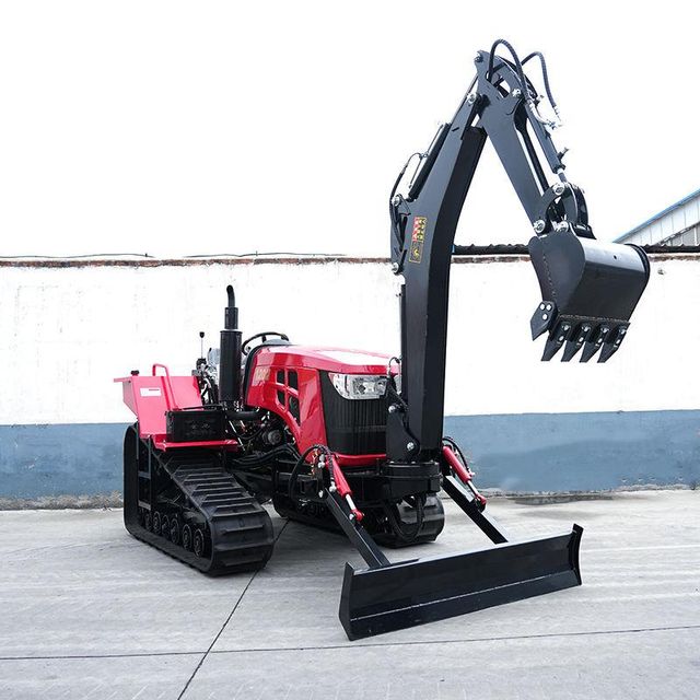 Mini Cultivator 80hp 90hp 100hp Mini Crawler Tractor with Excavator for Agriculture Farm Greenhouse - Image 2