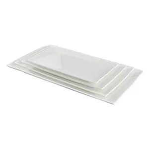 Rectangular Ceramic Dinner Plates Set Origin China Trademark NTSmart Model NO. 0200111493 Disposable Non-Disposable Specification 30.6*15.4*1.9CM - Image 4