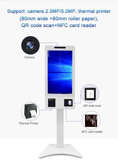 Multi-Language Touchscreen Self Service Payment Kiosk for Restaurant Food Ordering - Image 3