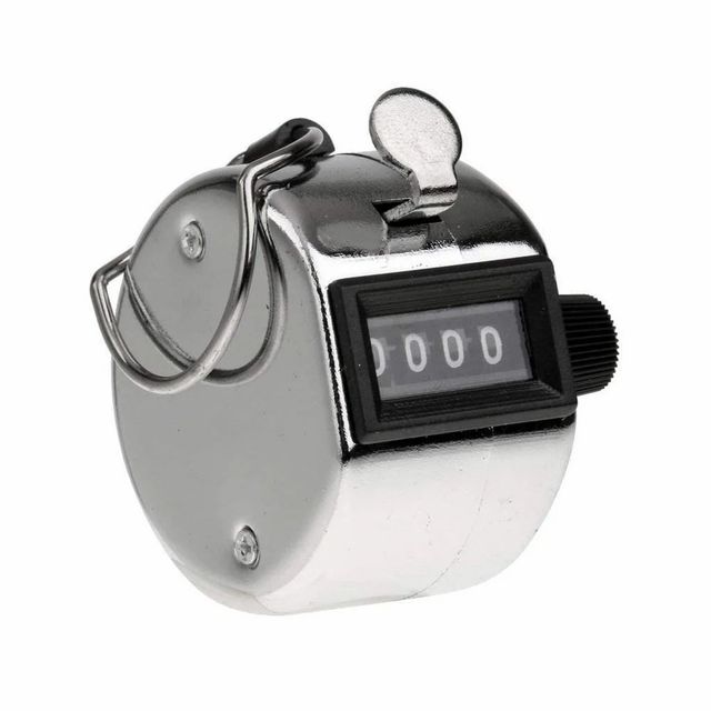 METAL Hand Tally Counter, 4 DIGIT Color black deals in only new location pan india Display Type 4 DIGIT Counting Range 0 To - Image 2