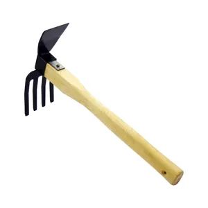 OEM Digging Tools 38cm Length Customizable Hoe Rake Cultivator Pick - Image 4